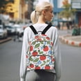 thumbnail image 7 of FORMRS Mini Backpack Purse for Women Quilted Travel Daypack Casual Shoulder Bag, Vibrant Strawberries, 7 of 7