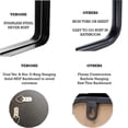 thumbnail image 5 of TEHOME Contemporary Black Bathroom Mirror, 20x30 Inches, Metal Framed Rectangle Vanity Mirror, 5 of 7