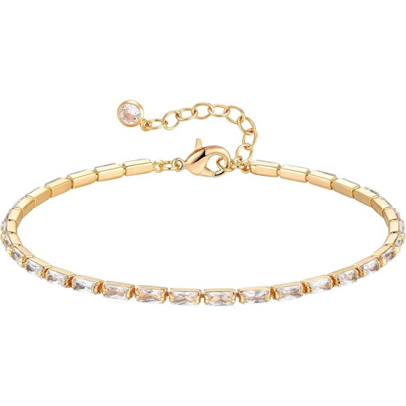 Gold Chain Bracelet For Women 14K Gold Plated Dainty Bracelets With Adjustable Chain Cute Bracelet Gold Trendy Jewelry[J3425]