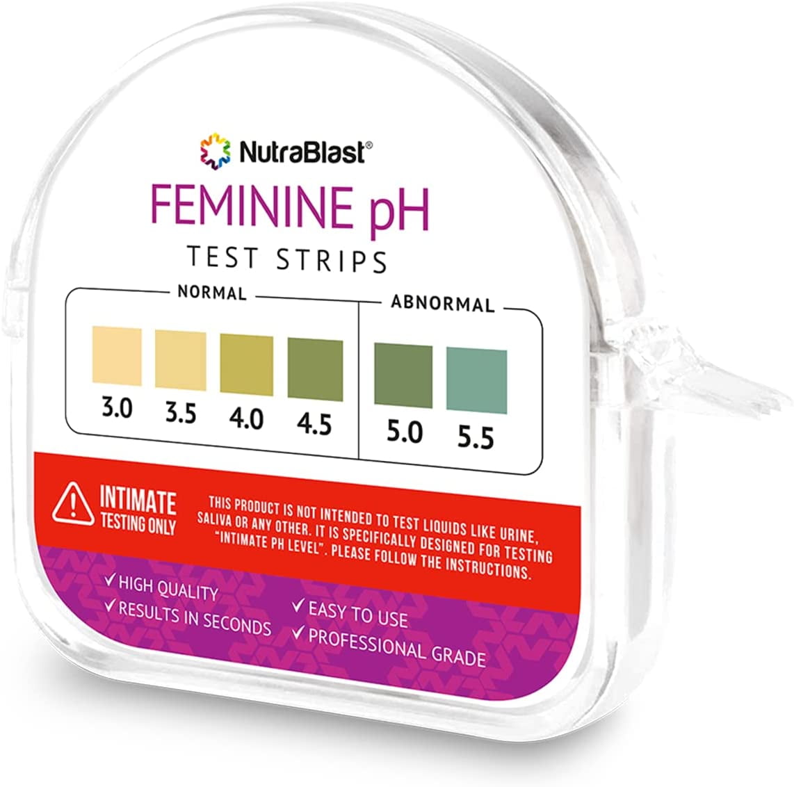 NutraBlast Feminine pH Strips, 100 Ct - Walmart.com