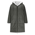 thumbnail image 4 of Long Sherpa Jackets for Women 2026 Thermal Fleece Lined Winter Coats Oversized Zip-up Soft Warm Bed Blanket, 4 of 6
