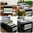 thumbnail image 6 of Sage Green Black Stripe Table Runner 72 Inches Long, Modern Abstract Coarse Striped Kitchen Coffee Dining Table Decoration for Home Party Birthday Wedding Home Decor 13x72 Inches, 6 of 8