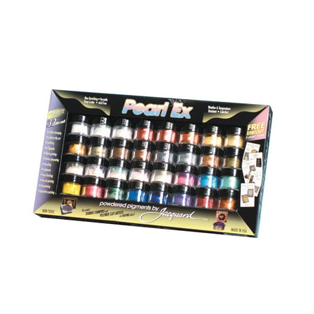 Jacquard Pearl Ex Pigment, 3g Jars, 32-Color Set (Best Pigments For Microblading)