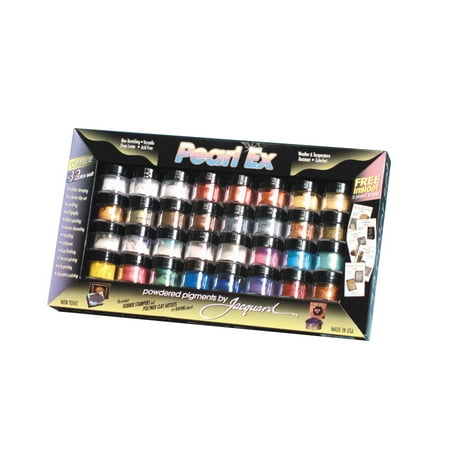 Jacquard Pearl Ex Pigment, 3g Jars, 32-Color Set