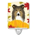 thumbnail image 1 of Carolines Treasures BB2048CNL Sheltie Thanksgiving Ceramic Night Light, 1 of 1