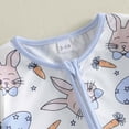 thumbnail image 5 of CAUYDY Boys Pajamas for Newborn Baby Clothes 0 3 6 9 Months 1T 2T Preemie Long Sleeve Romper Fall Winter Infant Boy Bodysuit Toddler Sleepwear Blue for Sizes 0-3 Months, 5 of 9