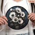 thumbnail image 5 of Surreal Eyeball Anemone Flowers Gothic Decor, 8" Round Aluminum Wall Art Sign, Metal Signs For Kitchen, Door, Office, Coffee, Bedroom Decor, Best Gifts For Room, Home, Bathroom Decor, Weird Decor, 5 of 6
