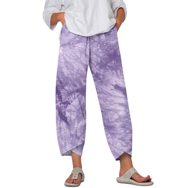 Ketyyh-chn99 Pantalon Femme Pantalon Cargo Femme Confort Extensible Coupe Ajustée Jambe Moulante Taille Haute Pantalon Violet,TG