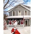 thumbnail image 5 of Garage Door Banner Cover 6 x 13 ft, Merry Christmas Snowman Xmas Tree Black Background Christmas Garage Door Decorations Holiday Christmas Backdrop Decor for Winter New Year Xmas Party, 5 of 6