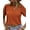 Orange, variant on T Shirts for Women Waffle Knit Tops Casual Crew Neck Tee Shirts Hollow Out Raglan Short Sleeve Summer Tops for Women S-2XL Orange
