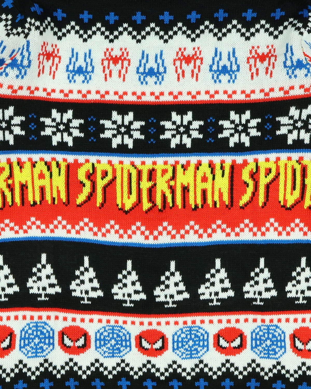 Disney Marvel Men's Spider-Man Spidey Jump Adult Ugly Christmas Pullover Sweater