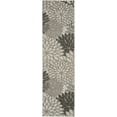 thumbnail image 3 of Nourison Aloha Indoor/Outdoor Tropical Floral Silver Grey 2'3" x 8' Area Rug, (8' Runner), 3 of 9