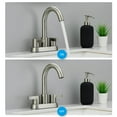 thumbnail image 4 of Kichae 4 Inch Bathroom Sink Faucet，2-Handle Brushed Nickel Centerset Vanity Faucet with Pop Up Drain, 4 of 7