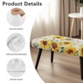thumbnail image 7 of FUIALDOLG Cartoon Bee Sunflower Print Dining Bench Cover Anti-Dust Stretch Bench Cushion Cove with Elastic Edge Home Decor Rectangle Seat Protector for Bedroom, Kitchen, 7 of 7