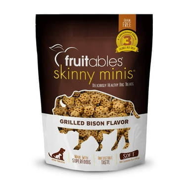 Fruitables Skinny Mini Dog Treats � Healthy Treats for Dogs � Low Calorie Training Treats � Free of Wheat, Corn and Soy � Grilled Bison � 5 Ounces
