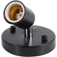 thumbnail image 2 of E27 Lamp Base Modern 180° Adjustable Edison Vintage Ceiling Light Wall Mounted Lamp Bulb Holder Socket (Black), 2 of 4