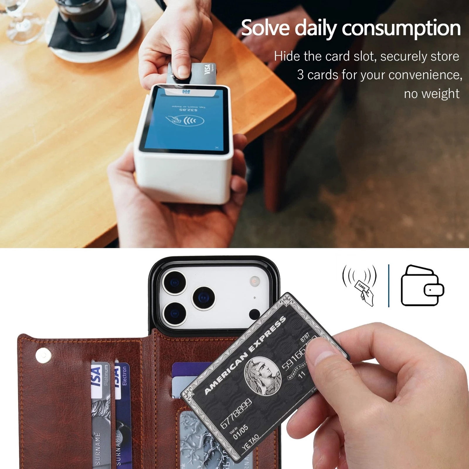 iPhone 17 Pro WTCKW02 Protective Case - Brown