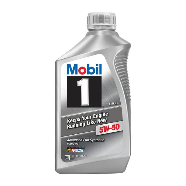 Mobil 1 Full Synthetic Motor Oil 5W50, 1 Quart
