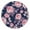 Pioneer Flower Floral-1, variant on Pioneer Flower Floral Print Pattern Round Fitted Tablecloth with Elastic Edge,Dining Table Cover Waterproof,Outdoor Round Tablecloth for Camping,Dining,Indoor and Outdoor