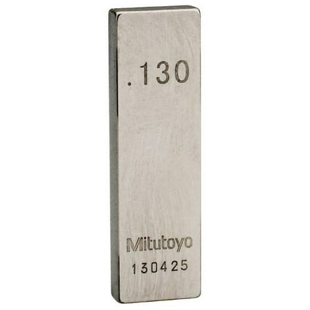 

Mitutoyo 0.13 Rectangular Steel Gage Block Accuracy Grade AS-1 Includes Certificate of Inspection