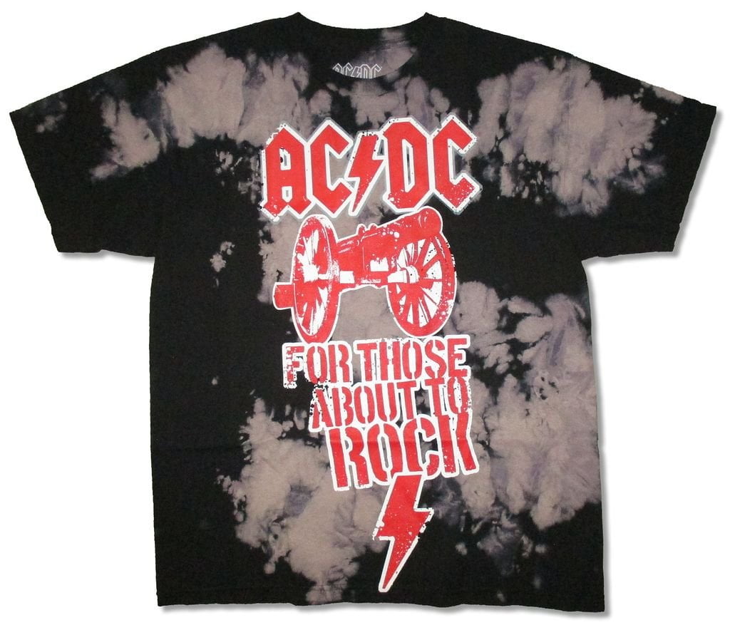 ac dc hoodie bleached