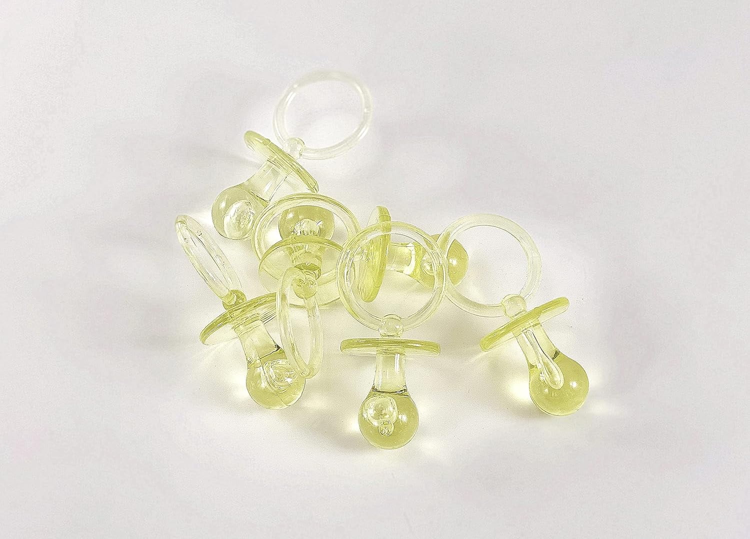 5/8" Mini Clear Pacifiers Baby Shower Game Party Decoration Favors 144pcs (Blue)