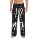 thumbnail image 1 of Balery I love Math Pantalones de pijama para hombre, pijama ultraligero, pantalón de descanso-X-Large, 1 of 6