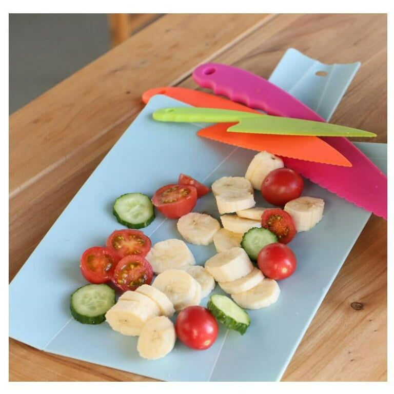 Emual Kids Kitchen Knife 3 Piece Safe Nylon Cooking Plastic Knives For Kids  Toddler Children Cooking Knife Set For Cutting Lettuce Knife Salad Knives