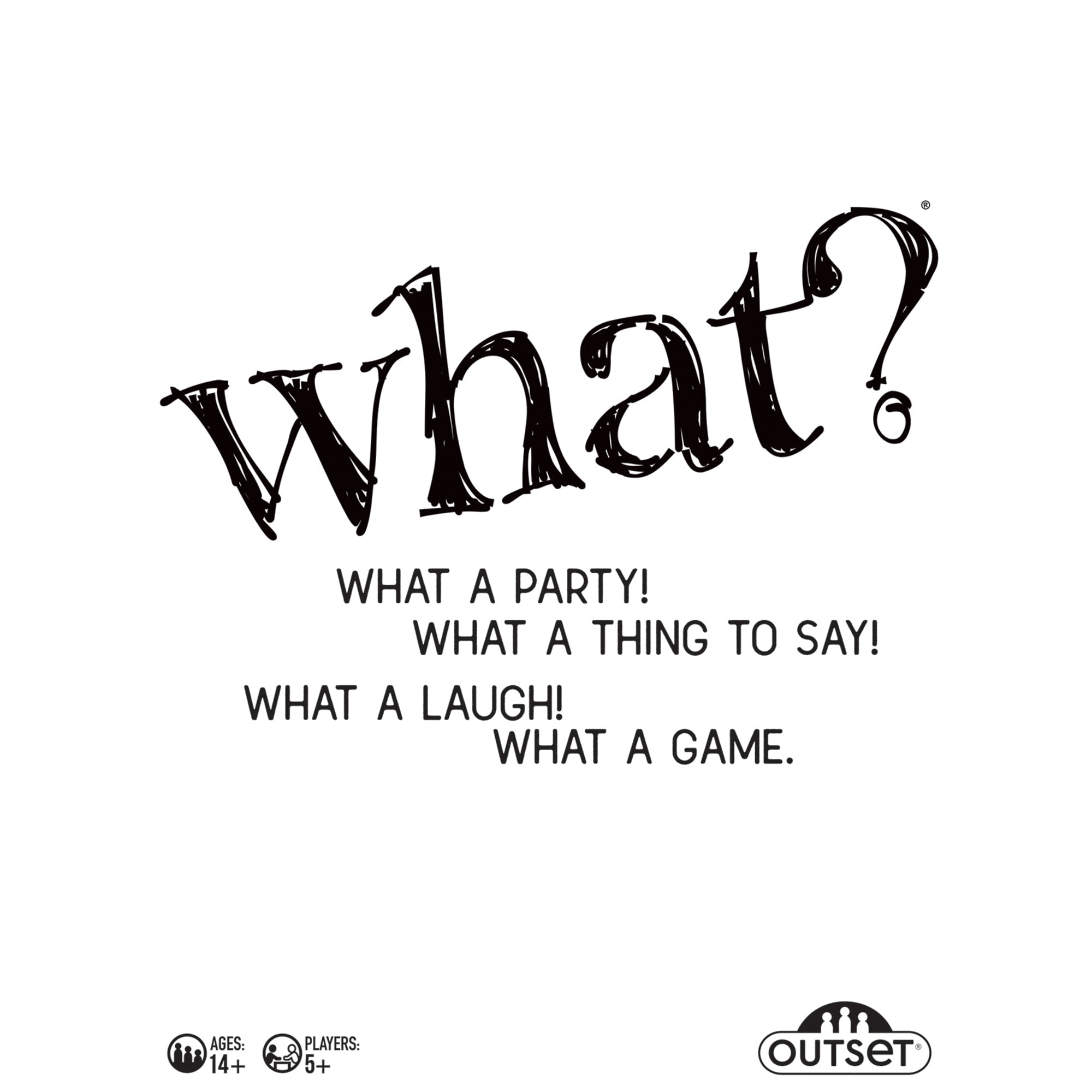 Ouset Media: What? - Party Game, Answer Silly Questions & Guess Who Said What, Play Clean or Dirty, Funny Game Night For Groups Ages 14+, 5+ Players