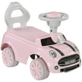 thumbnail image 2 of Qaba Toddler Ride on Toy, Foot to Floor Sliding Car w/ Horn, Working Steering Wheel, No Tip Anti-Over-Backward System for 18-36 Months, Pink, 2 of 9