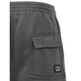 thumbnail image 5 of J. METHOD Men’s Cargo Shorts Active Casual Comfy Workout Gym Elastic Drawstring Fleece Pockets Sweat Pants NEMP07 Charcoal 2XL, 5 of 6