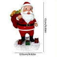 thumbnail image 4 of Shoreew Lighted Santa Claus Figurines Resin Santa Sculpture with Gift Bag on Back Solar Powered Light Up Christmas Statue for Indoor Outdoor Holiday Decor, 4 of 6