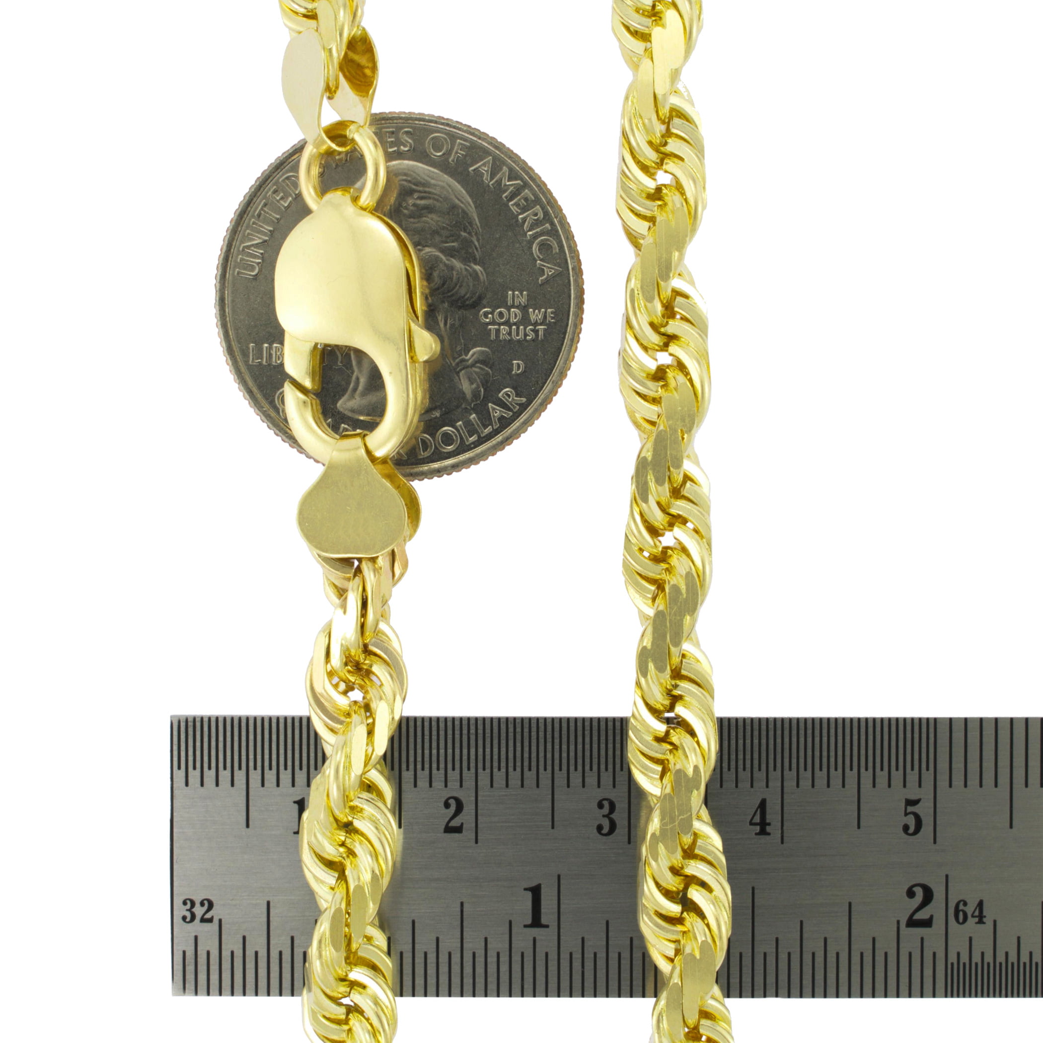 7mm Diamond Cut Franco Bracelet, 14K Yellow Gold, Proclamation Jewelry 8 Inches / Lion Snake & Diamond Clasp