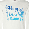 thumbnail image 4 of Inktastic Blue Happy Birthday Daddy Long Sleeve T-Shirt, 4 of 5