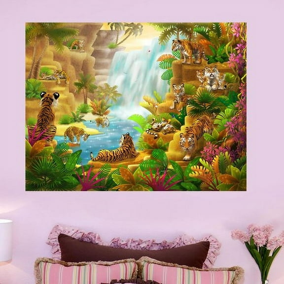 Wallhogs Tiger Paradise Wall Mural