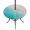 Teal Khaki, variant on Round Outdoor Tablecloth with Umbrella Hole and Zipper, Teal Beige Ombre Coastal Tablecloth with Elastic Waterproof, Summer Beach Seaside Vacation Patio Table Covers for 36" - 44" Picnic Pool Tables
