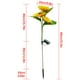 thumbnail image 3 of Luces solares de girasol para decoración de jardín | Diseño art déco de metal de 80 cm de alto | Encendido y apagado automático para patio, camino, césped y jardín | 1 paquete, 3 of 9