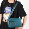 thumbnail image 3 of Bolso bandolera para mujer Bolso bandolera de gran capacidad Bolsos de moda de viaje de color sólido, 3 of 5