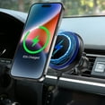 thumbnail image 2 of Cellet 2-in-1 Magnetic Wireless Charging Air Vent and Dashboard Phone Holder Mount with Telescoping Arm, 2 of 14