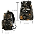thumbnail image 2 of Lightweight Backpack Raccoon School Bag Travel Laptop Daypack for Men Women Casual Rucksack, 2 of 6