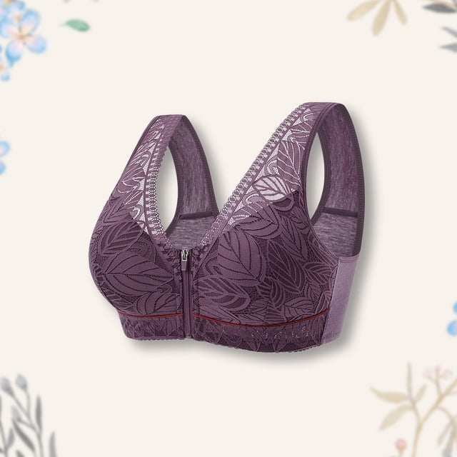 Sujetadores con cierre frontal para mujer cobertura completa Push Up ropa interior suave y cómoda para el día a día