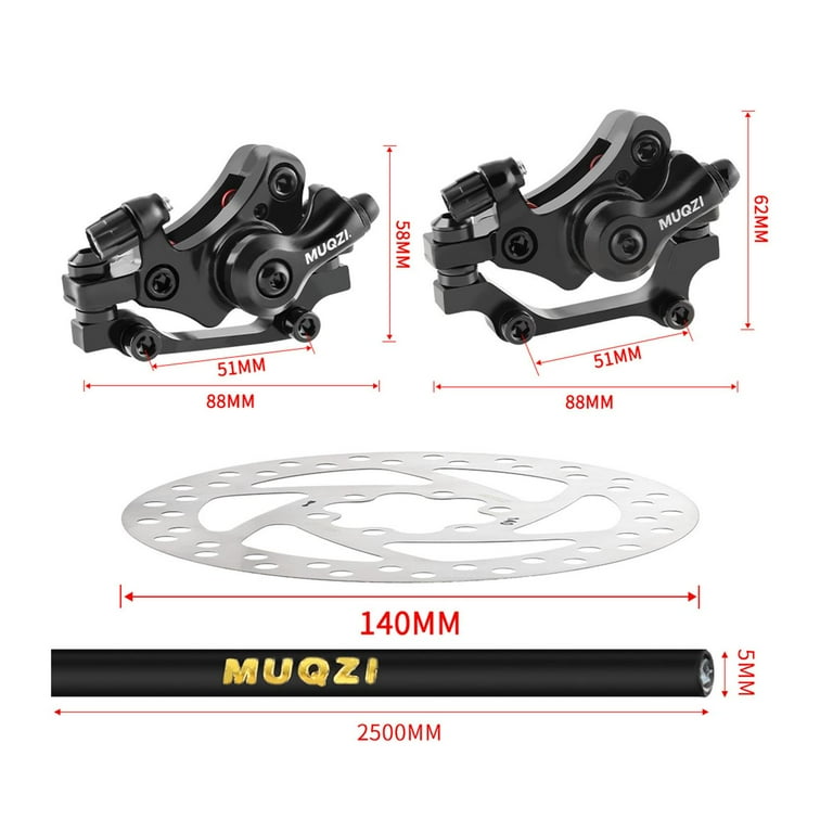 AMLESO Bike Disc Brake Kit Mechanical Disc Brake with Rotor Parts