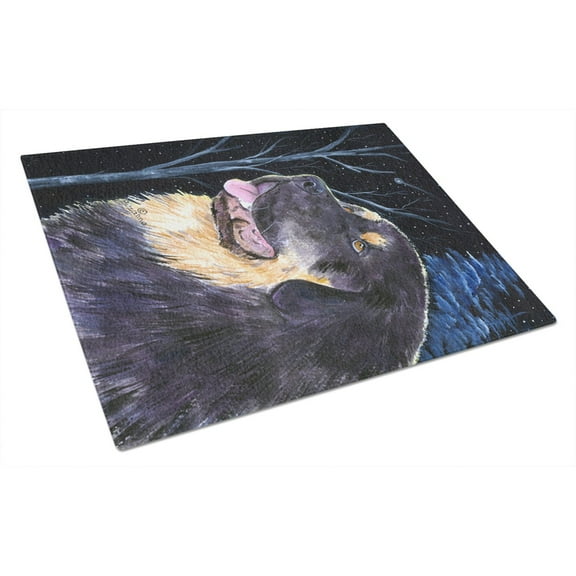 Caroline's Treasures Starry Night Tibetan Mastiff Glass Cutting Board Large