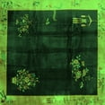 thumbnail image 1 of Ahgly Company Indoor Square Oriental Green Asian Inspired Area Rugs, 4' Square, 1 of 1