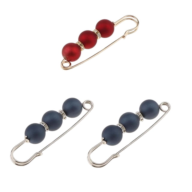 Broche Yuyangstore duradero moda decorativo bricolaje rojo azul