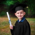 thumbnail image 7 of Conairie Graduation Gown Set for Kids Hat Kindergarten Nursery Graduation Stole Gown with Tassel Black 27, 7 of 7