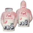 thumbnail image 3 of Every Fart is Love Note Scottish Fold Guilty Face Happy Valentine's All Over Print 3D Hoodie Unisex Merch Hoodies Cat Lover Kitten Owner Gifts - 01016, 3 of 6