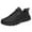 Black, variant on Sngxgn Mens Slip On Walking Shoes Lightweight Breathable Running Shoes Comfortable Sneakers Workout Casual Sports(Grey,41)