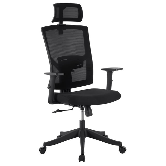 High Back Ergonomic Office Chair - Adjustable Lumbar Support & Headrest, Swivel Task Chair with -Up Armrests, Height-Adjustable Rocking Mesh Computer Desk Chair, for Home/Office