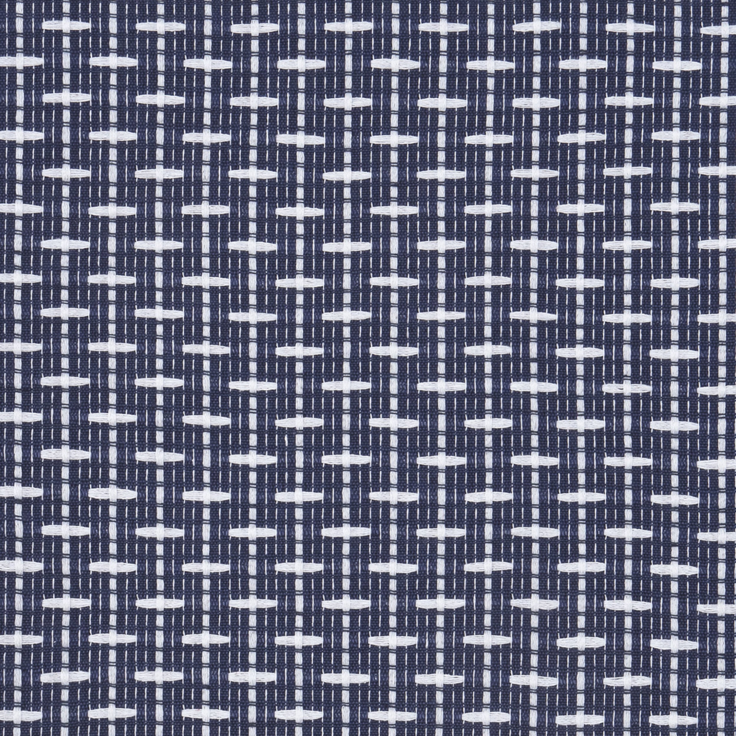 Achim Bedford Rod Pocket Light Filtering Curtain Tier Pair, Navy, 58" x 24"